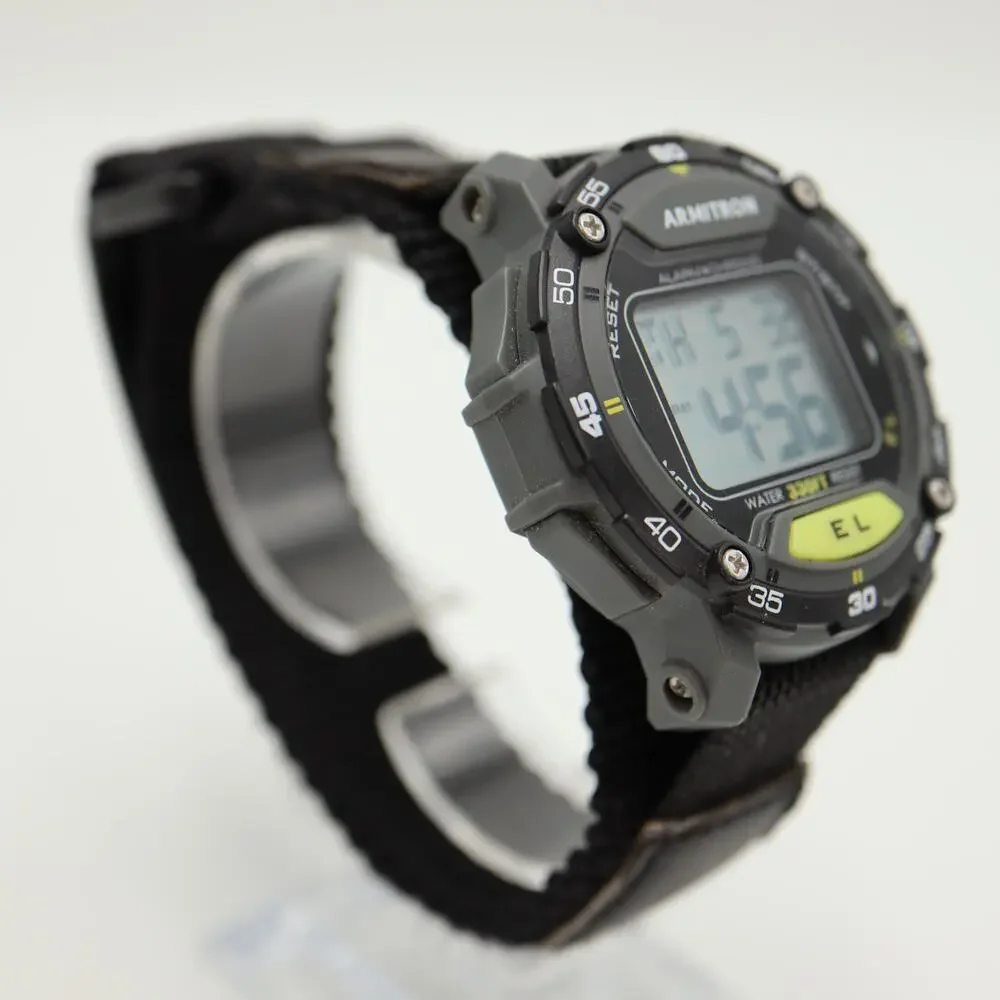 Vintage Armitron 43mm Digital Sport Watch Alarm Chronograph w New Battery